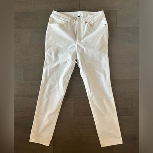 lululemon ABC pant Slim (Utilitech) in white 28x30